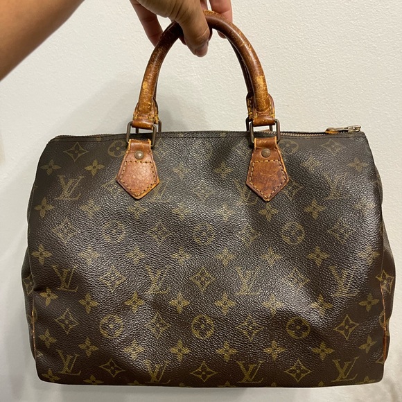 Authentic Louis Vuitton Speedy 30. Vintage - Picture 2 of 10